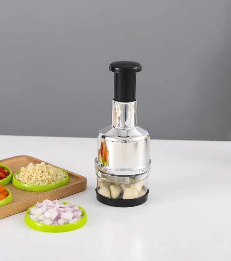 Hand Press Veggie Cutter → QuickChop™ Kitchen Saver