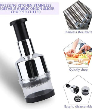 Hand Press Veggie Cutter → QuickChop™ Kitchen Saver