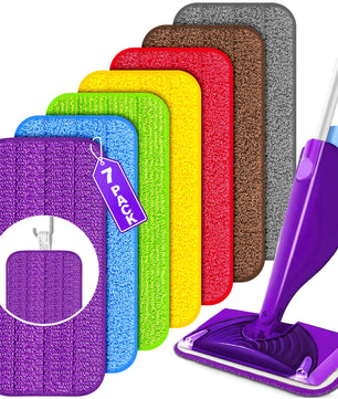 Machine Washable Mop -CleanEase Mop Microfiber Machine Washable 7 Pack