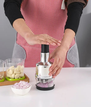 Hand Press Veggie Cutter → QuickChop™ Kitchen Saver
