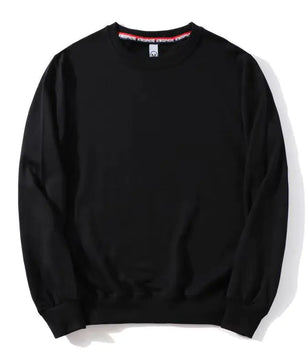 Couple's Fashionable Solid Color Round Neck Sweater