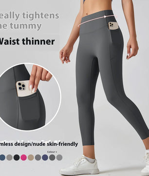 PowerPulse active bum sculpt high waist gym legging with inner pocket