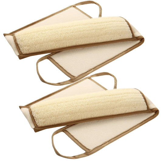 Natural Exfoliating Back Scrubber → GlowReach™ Back Scrubber 2 Pack